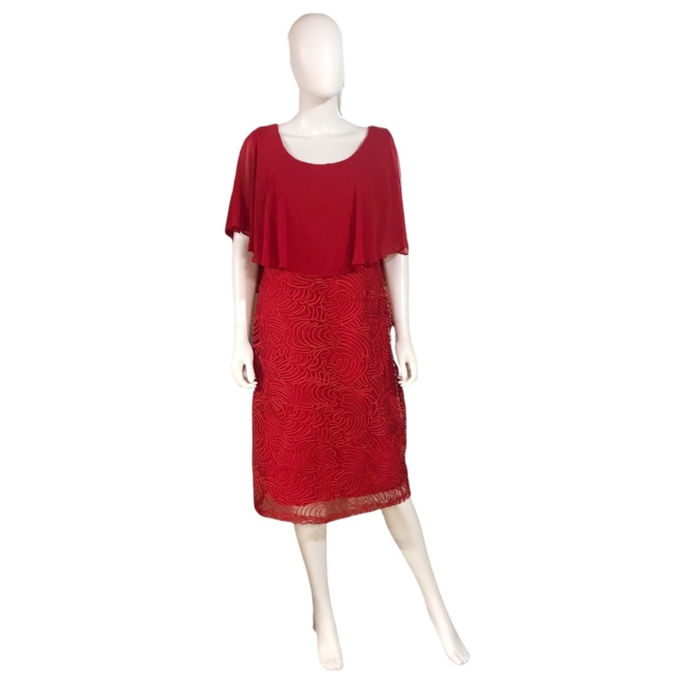 Miss Kim Red Cocktail Dress
